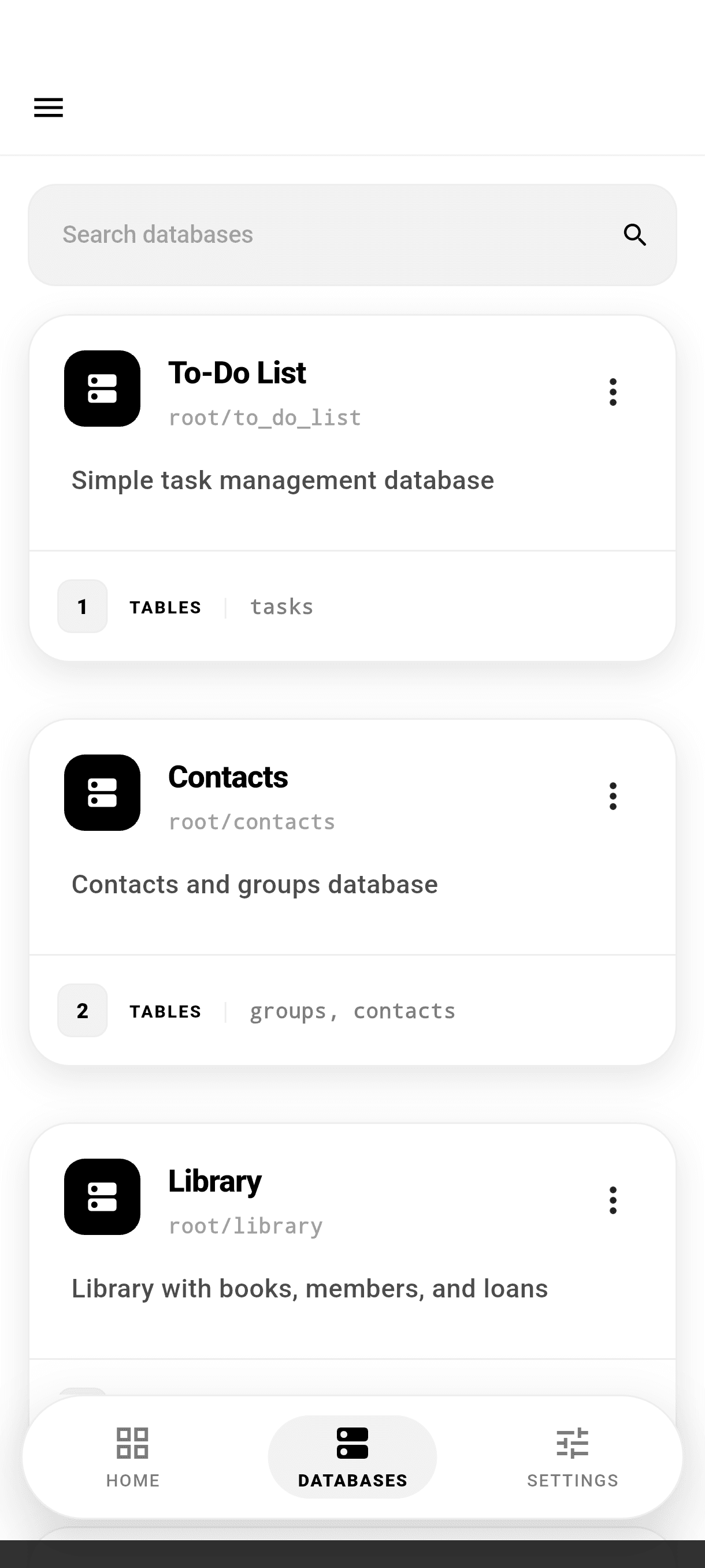 Databases